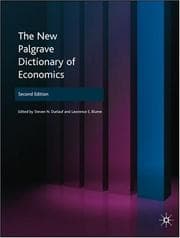 Tapa de The new Palgrave dictionary of economics