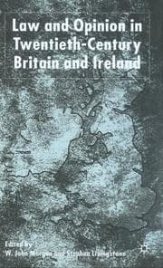 Tapa de Law and opinion in twentieth-century Britain and Ireland