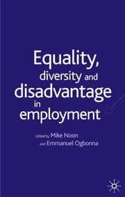Tapa de Equality, diversity and disadvantage in employment