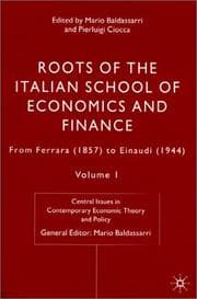 Tapa de Roots of the Italian school of economics and finance