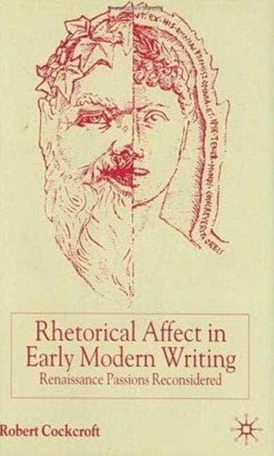 Tapa de Rhetorical affect in early modern writing