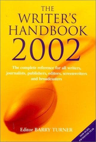 Tapa de Writer's handbook 2002