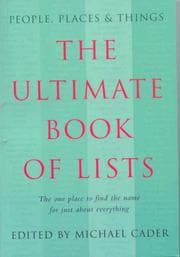 Tapa de Ultimate Book of Lists