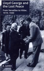 Tapa de Lloyd George and the Lost Peace: From Versailles to Hitler, 1919-1940