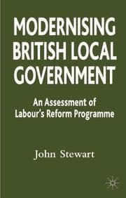 Tapa de Modernising British Local Government