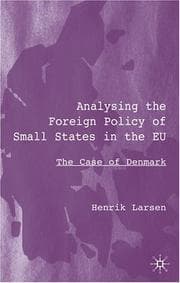Tapa de Analysing the Foreign Policy of Small States in the EU