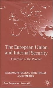 Tapa de The European Union and internal security