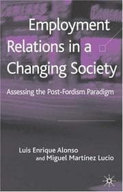 Tapa de Employment relations in a changing society