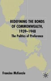 Tapa de Redefining the bonds of commonwealth, 1939-1948