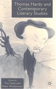 Tapa de THOMAS HARDY AND CONTEMPORARY LITERARY STUDIES; ED. BY TIM DOLIN