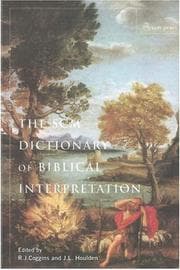 Tapa de The SCM dictionary of biblical interpretation