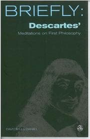 Tapa de Briefly, Descartes' Meditation on the First Philosophy (Scm Briefly S.)