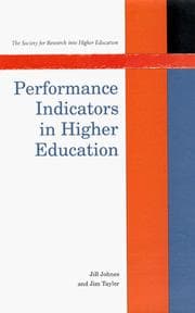 Tapa de Performance indicators in higher education