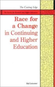 Tapa de Race for a change in continuing and higher education