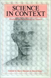 Tapa de Science in Context