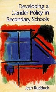 Tapa de Developing a gender policy in secondary schools