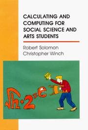 Tapa de Calculating and computing for social science and arts students