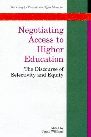 Tapa de Negotiating Access to Higher Education