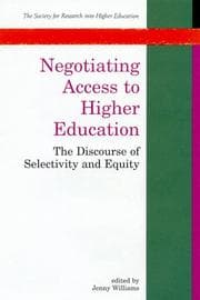 Tapa de Negotiating Access to Higher Education