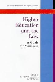 Tapa de Higher education and the law