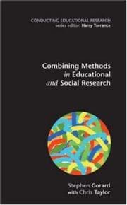 Tapa de Combining methods in educational and social research