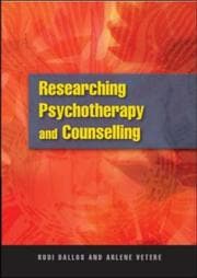 Tapa de Researching Psychotherapy and Counselling