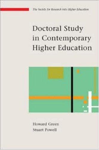 Tapa de Doctoral study in contemporary higher education