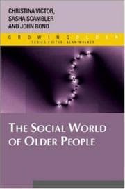 Tapa de Social World of Older People