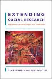 Tapa de Extending social research