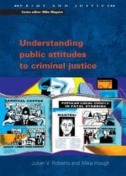 Tapa de Understanding public attitudes to criminal justice