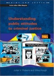 Tapa de Understanding public attitudes to criminal justice