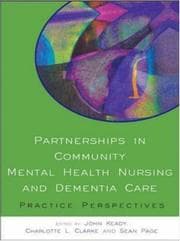 Tapa de Partnerships in community mental health nursing and dementia care