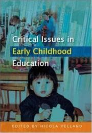Tapa de Critical Issues in Early Childhood Education