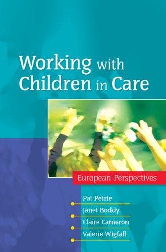 Tapa de Working with children in care