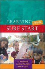 Tapa de Learning from Sure Start