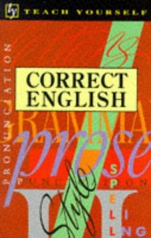 Tapa de Correct English