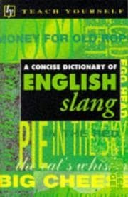 Tapa de Concise Dictionary of English Slang