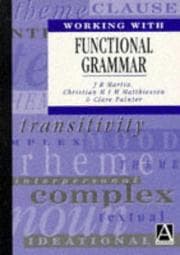 Tapa de Working with Functional Grammar