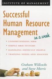 Tapa de Successful human resource management in a week