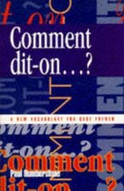 Tapa de Comment Dit-on...? (GCSE Vocabulary)