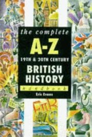 Tapa de The Complete A-Z 19th and 20th Century British History Handbook (Complete A-Z Handbooks)