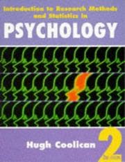 Tapa de Introduction To Research Methods and Statistics in Psychology