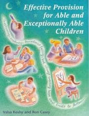 Tapa de Effective provision for able and exceptionally able children