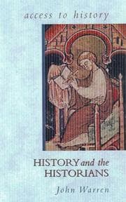 Tapa de History and the Historians