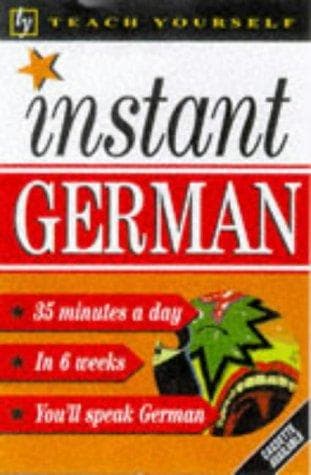 Tapa de Instant German (Teach Yourself: Instant)