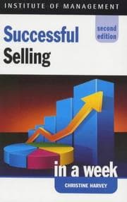 Tapa de Successful Selling in a Week