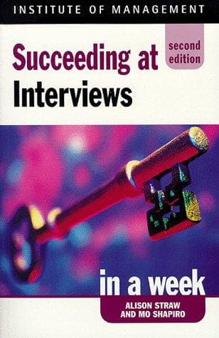 Tapa de Succeeding at interviews in a week