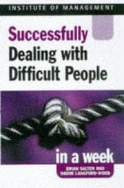 Tapa de Successfully dealing with difficult people in a week