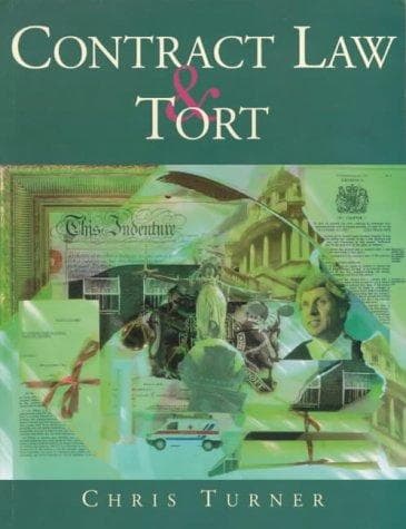 Tapa de Contract Law and Tort