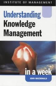 Tapa de Understanding Knowledge Management in a Week